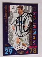 Karta topps autograf Swansea Fernando Llorente Premier League
