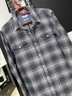 V Koszula Next ciepła turystyka sport 2 kieszenie popiel krata bawełna L