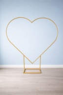 DUŻY STELAŻ NAWALENTYNKI WESELA ŚCIANKA ŁUK ŚLUBNY W KSZTAŁCIE SERCA 2x2m