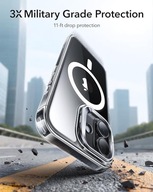 ESR Etui iPhone 17 MagSafe Stojak Ochrona Militarna Przezroczyste