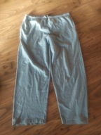 Siwe bawełniane SPODNIE dresowe MĘSKIE 2XL