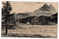 Cadore jezioro Misurina tre Cime (trzy szczyty) we włoskich Dolomitach