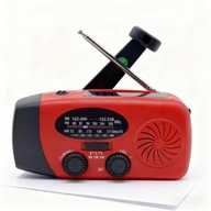RADIO PRZENOŚNE awaryjne FM/AM SOLARNE z korbką POWERBANK LATARKA DYNAMO