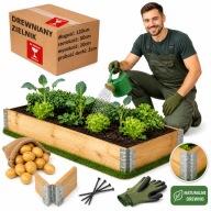 WARZYWNIAK ZIELNIK SKRZYNIA OGRODOWA 120x80 PODWYŻSZONA GRZĄDKA INSPEKT