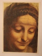 LEONARDO DA VINCI - Die heilige Anna ( Ausschnitt) - St. Anne - Paris, Lou