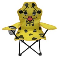 Krzesło turystyczne z oparciem Linder Exclusiv CM1000-ZIRAFA żółty
