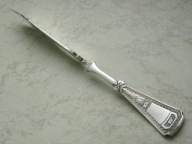 # Piękny posrebrzany nóż do masła #