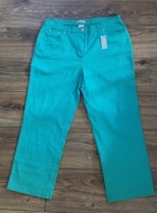 Jeans DAMART 46 zielone bawełnaz lycrą cudne