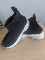 Buty damskie 40 efektowne skarpetkowe lekkie jNowe 26cm