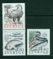 SZWECJA ** Orzeł, węgorz, foka Mi 1479-81