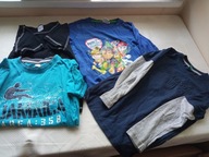 Koszulki chłopięce T-shirt 4 szt r 122-140