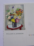 USA - Kwiaty w wazonie - Johnson - malarstwo - wyd. 2012 r ** samoprzylepny