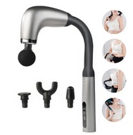 PISTOLET DO MASAŻU PLECÓW masażer karku mięśni CIAŁA 9 TRYBÓW na USB czarny