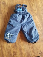 Spodnie na szelkach ocieplane 92/98