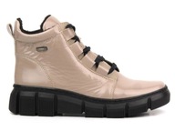 BOTKI DAMSKIE HELIOS 523 SKÓRA NATURALNA OCIEPLANE POLAR SZNUROWANE SUWAK