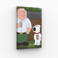 Obraz na Płótnie 40x70cm Family Guy Śmieszny Serial Kultowy Prezent