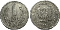 1zł złoty moneta PRL 1971r