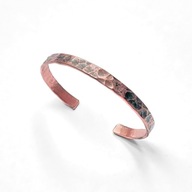 Bransoleta z czystej PL miedzi. Ręcznie kuta.