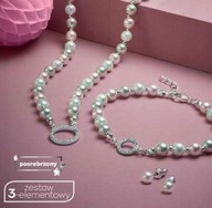 POSREBRZANY KOMPLET BIŻUTERII LEXI AVON NASZYJNIK