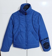 Kurtka Bomberka Przejściowa Lekka Niebieska Fishbone |R. L