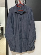 J Koszula George szarostalowy kolor melanż duża 2XL