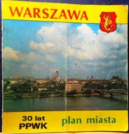 WARSZAWA (Plan miasta 1980-81), PPWK, redaktor Teresa ZAKRZEWSKA [1980]