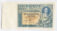 Banknot 20 złotych 1931 bez numeru i serii