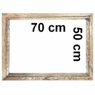 Rama dębowa na obraz plakat zdjęcia 50 x 70 cm