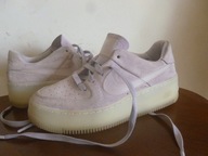 BUTY-NIKE AIR FORCE 1 DAMSKIE -R-37,5-WKŁ-24CM-SKÓRA NAT-CUDNE.