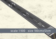 Pas startowy HF5005 skala 1:500 roz. 100x12cm druk winyl 420gr/m2