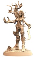 Verdant Warden Warrior Dryad Driada Pinup E RPG Druk 3D NSFW
