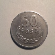 50 groszy 1957 rok. Cenna i rzadka, bardzo ładna.