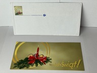 Karnet do kart telefonicznych Wesołych Świąt w wersji angielskiej z kopertą