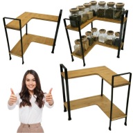 PÓŁKA KUCHENNA STOJĄCA NABLATOWA NAROŻNA NA BLAT ORGANIZER NA PRZYPRAWY