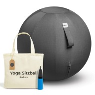 Sitzball Backerz 65 cm ergonomiczna biurowa piłka do siedzenia zdrowa szara