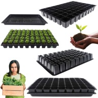 WIELODONICZKA Z PODSTAWKĄ TACKA DO ROZSADY WYSIEWU DONICZKA PLASTIKOWA