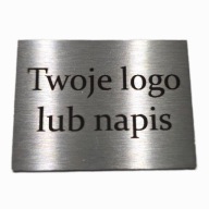 Tabliczka z Twoim logo stal nierdzewna 304 gr. 1mm 30x40mm grawer czarny