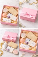 Zestaw kosmetyków SPA | Idealny prezent dla kobiety | Różowe pudełko