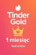 TINDER GOLD - 1 MIESIĄC - 30 DNI - KUPON - VOUCHER - AKTYWACJA PRZEZ VPN