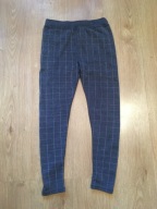 SPODNIE / DRESOWE / SZARE / W KRATĘ