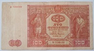 Banknot Polska Ludowa 100 zł 1946 rok SERIA: D