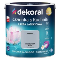Dekoral Łazienka&Kuchnia Farba lateksowa SREBRZYSTA ROSA 2,5L