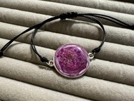 Bransoletka hand made prawdziwe kwiaty