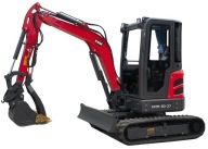 2,7 tony NOWA KMM Kubota gł kopania 2,83m z osprzętem, kabina, klima, full