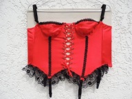 Gorset sznurowany z podwiązkami roz S