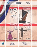 Paragwaj 2022 Znaczki Bl 562 ** sztuka muzyka inst