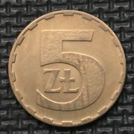 *P[0221] POLSKA 5 złotych 1982 Polska Rzeczpospolita Ludowa Orzeł heraldyka