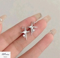 Kol0043 Kolczyki stal gwiazdy