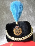 Brytyjska RAF DRESS BUSBY / Galowa czapka oficerów Royal Air Force