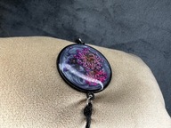 Bransoletka hand made prawdziwe kwiaty